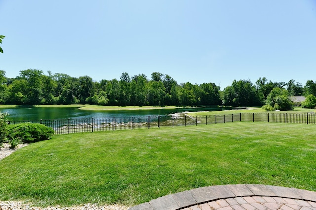 7413 Misty Woods Ln, Indianapolis, IN 46237 - view of yard with a water view