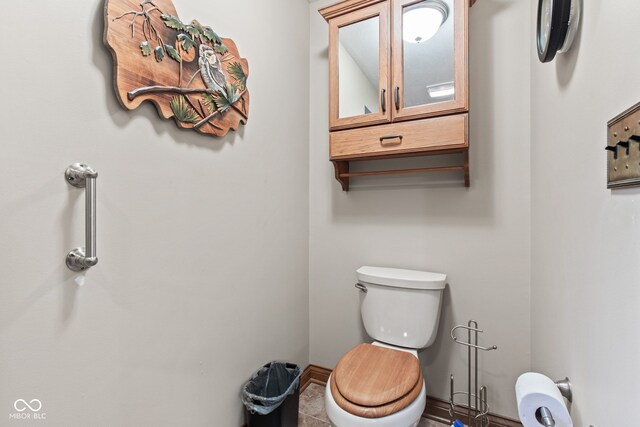 6980 White Oak Dr, Avon, IN 46123 - half bathroom with toilet and tile patterned flooring