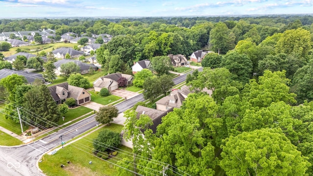 6980 White Oak Dr, Avon, IN 46123 - aerial view of residential area with a forest