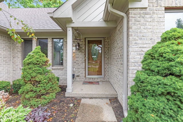 6980 White Oak Dr, Avon, IN 46123 - entrance to property with brick siding and a shingled roof