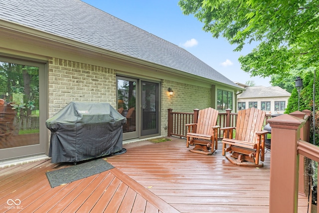 6980 White Oak Dr, Avon, IN 46123 - deck featuring grilling area