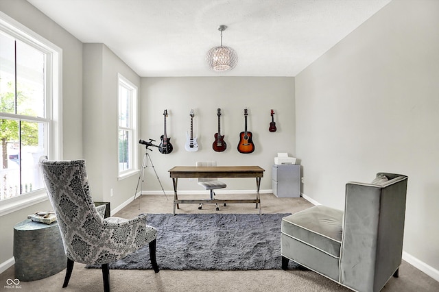 773 Bracknell Dr, Avon, IN 46123 - sitting room with baseboards and carpet