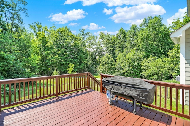 773 Bracknell Dr, Avon, IN 46123 - wooden deck with grilling area