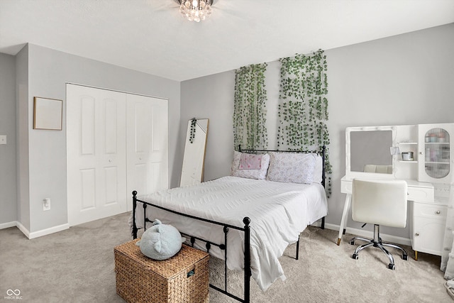 773 Bracknell Dr, Avon, IN 46123 - carpeted bedroom featuring a closet and baseboards