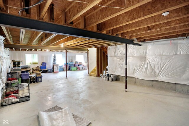 773 Bracknell Dr, Avon, IN 46123 - below grade area featuring stairs