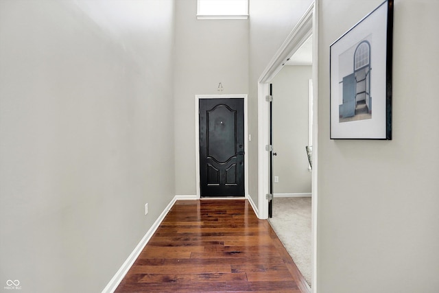 773 Bracknell Dr, Avon, IN 46123 - foyer entrance featuring a high ceiling and dark wood-type flooring