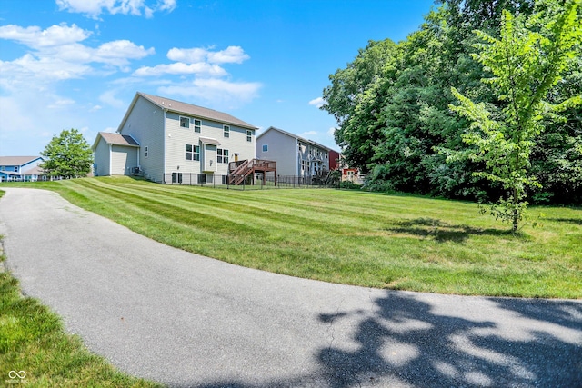 773 Bracknell Dr, Avon, IN 46123 - view of green lawn featuring stairs