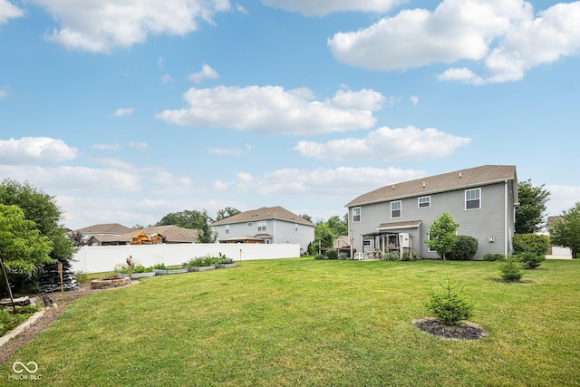 8126 Kilborn Way, Avon, IN 46123 - view of yard with a garden and a residential view