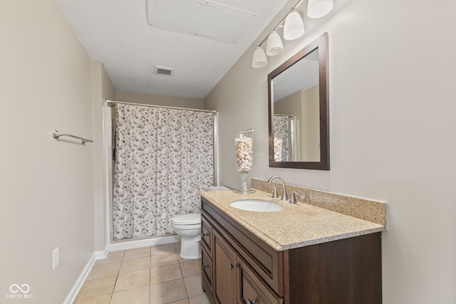 4434 Hickory Ridge Blvd, Greenwood, IN 46143 - full bathroom with vanity, tile patterned flooring, and curtained shower