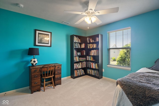 13992 Wynngate Ln, Fishers, IN 46038 - bedroom with carpet floors and ceiling fan