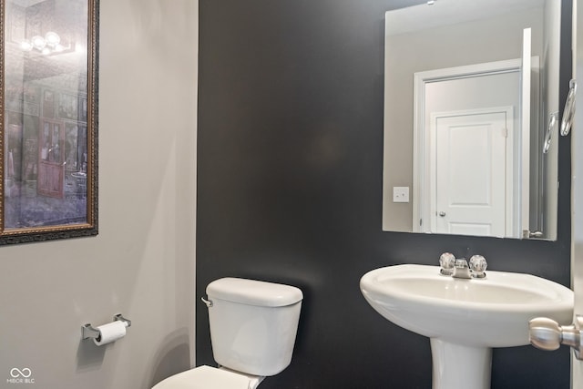 13992 Wynngate Ln, Fishers, IN 46038 - half bathroom with toilet and a sink