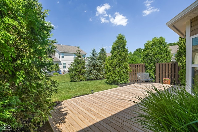 13992 Wynngate Ln, Fishers, IN 46038 - wooden deck with a lawn