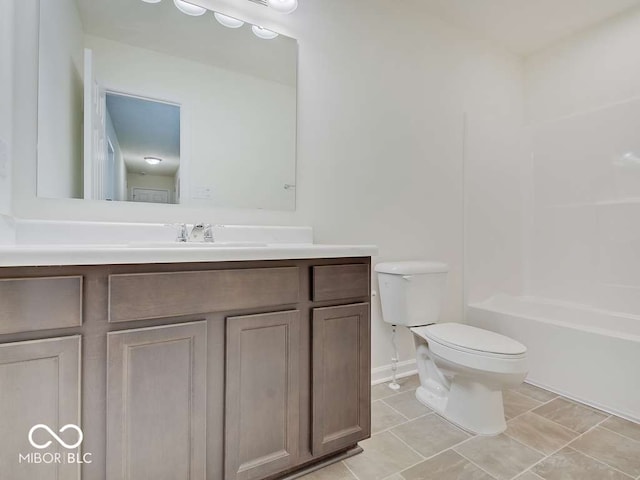 1006 E Brandy Blvd E, Ellettsville, IN 47429 - bathroom featuring vanity, tile patterned flooring, and bathing tub / shower combination