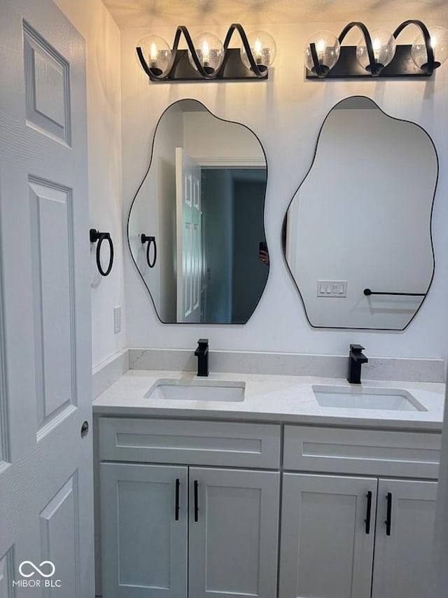 935 S County Road 185 E, North Vernon, IN 47265 - bathroom featuring double vanity
