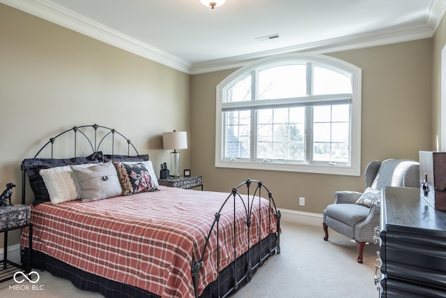 4636 S Hawks Way, Bloomington, IN 47401 - carpeted bedroom featuring crown molding and baseboards
