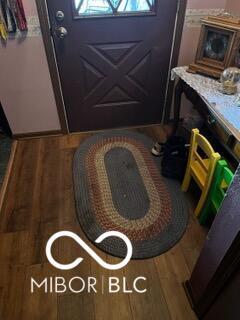 241 Deborah Ln, Whiteland, IN 46184 - doorway to outside featuring wood finished floors