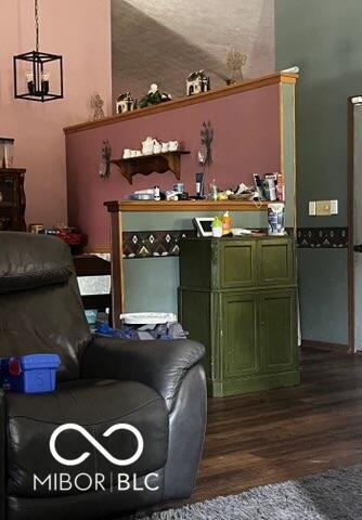241 Deborah Ln, Whiteland, IN 46184 - living area featuring dark wood-style floors