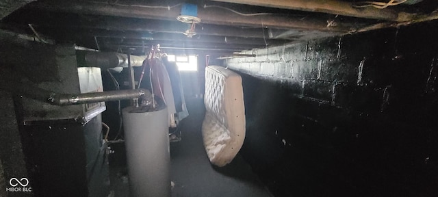 435 N Rural St NE, Indianapolis, IN 46201 - basement featuring water heater