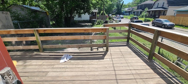 435 N Rural St NE, Indianapolis, IN 46201 - deck featuring a residential view