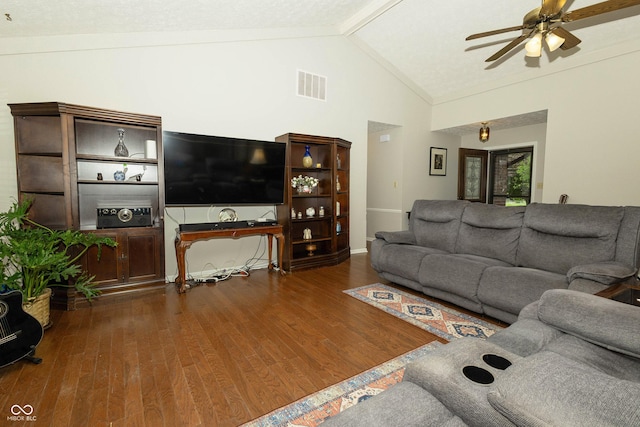 13 Fairlane Dr, Brownsburg, IN 46112 - living room featuring a ceiling fan and wood finished floors