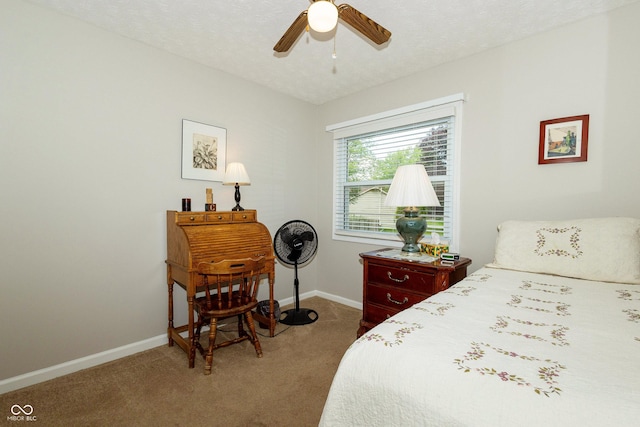 13 Fairlane Dr, Brownsburg, IN 46112 - carpeted bedroom featuring baseboards and ceiling fan