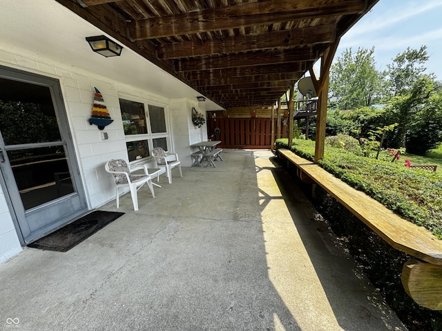 8664 S Nash Dr, Nineveh, IN 46164 - view of patio / terrace with outdoor dining space