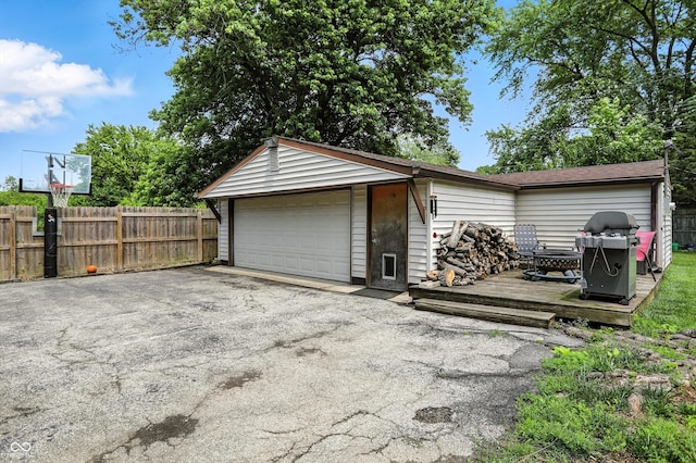 7113 Chandler Dr, Indianapolis, IN 46217 - view of detached garage