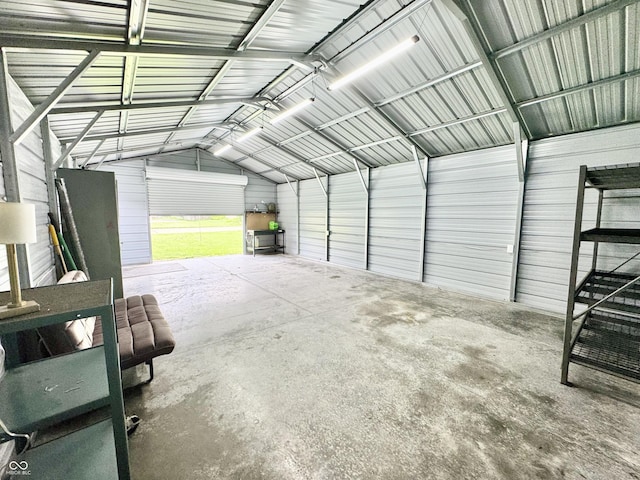 100 Justin Dr, Mooresville, IN 46158 - garage featuring metal wall