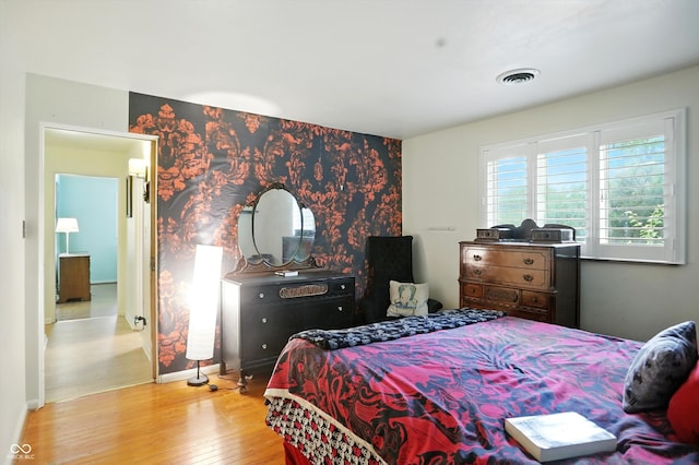 4340 Ashbourne Ln, Indianapolis, IN 46226 - bedroom with hardwood / wood-style floors