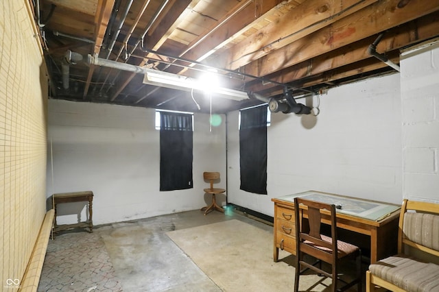 4340 Ashbourne Ln, Indianapolis, IN 46226 - view of unfinished basement