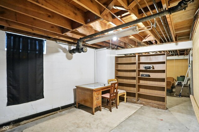 4340 Ashbourne Ln, Indianapolis, IN 46226 - view of unfinished basement