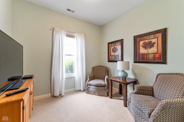 564 Parkhurst Ct, Greenwood, IN 46142 - living area featuring light colored carpet and a desk