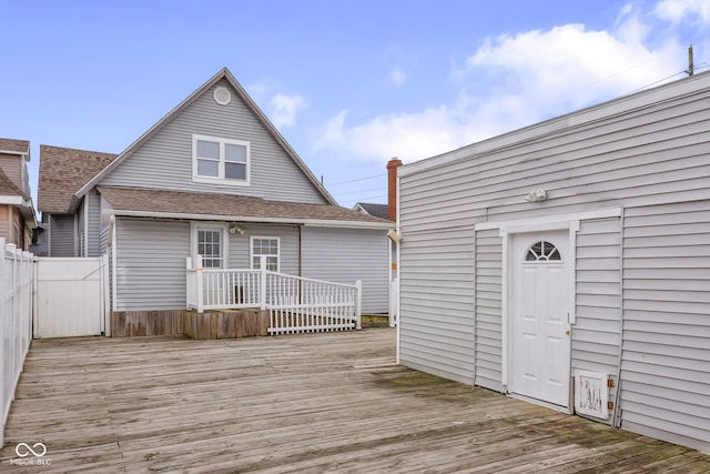 1310 California St, Columbus, IN 47201 - view of deck