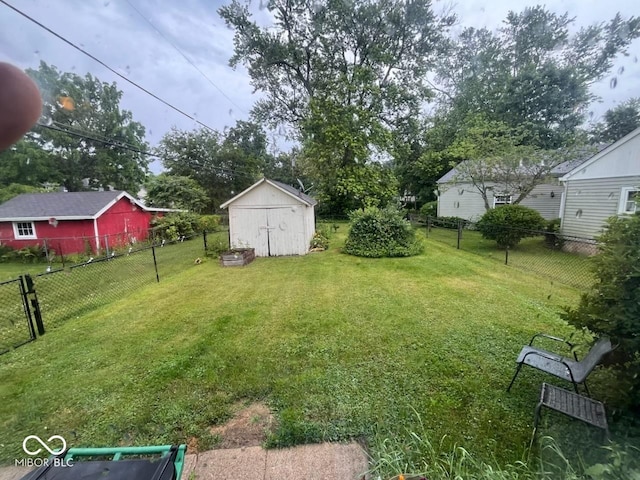 111 S Jefferson St, Brownsburg, IN 46112 - fenced backyard featuring a storage shed