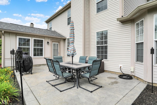 9653 Cypress Way, Carmel, IN 46032 - view of patio / terrace with outdoor dining space