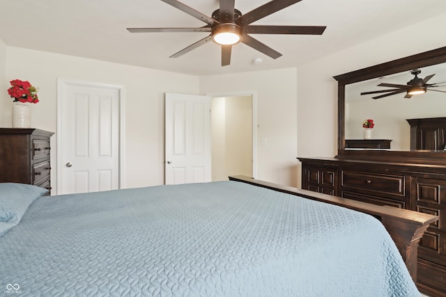 10811 Wild Orchard Ln, Indianapolis, IN 46239 - bedroom featuring a ceiling fan