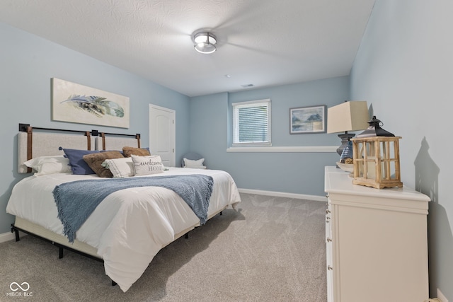 4396 W Eagle Trce, New Palestine, IN 46163 - bedroom with light colored carpet and a textured ceiling