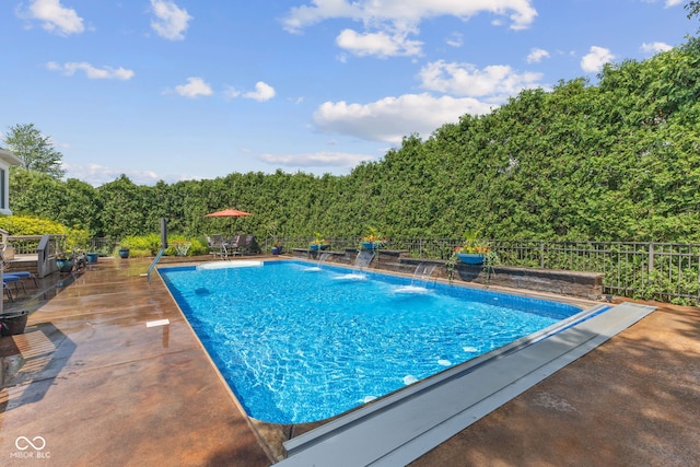 4396 W Eagle Trce, New Palestine, IN 46163 - view of swimming pool with a patio area