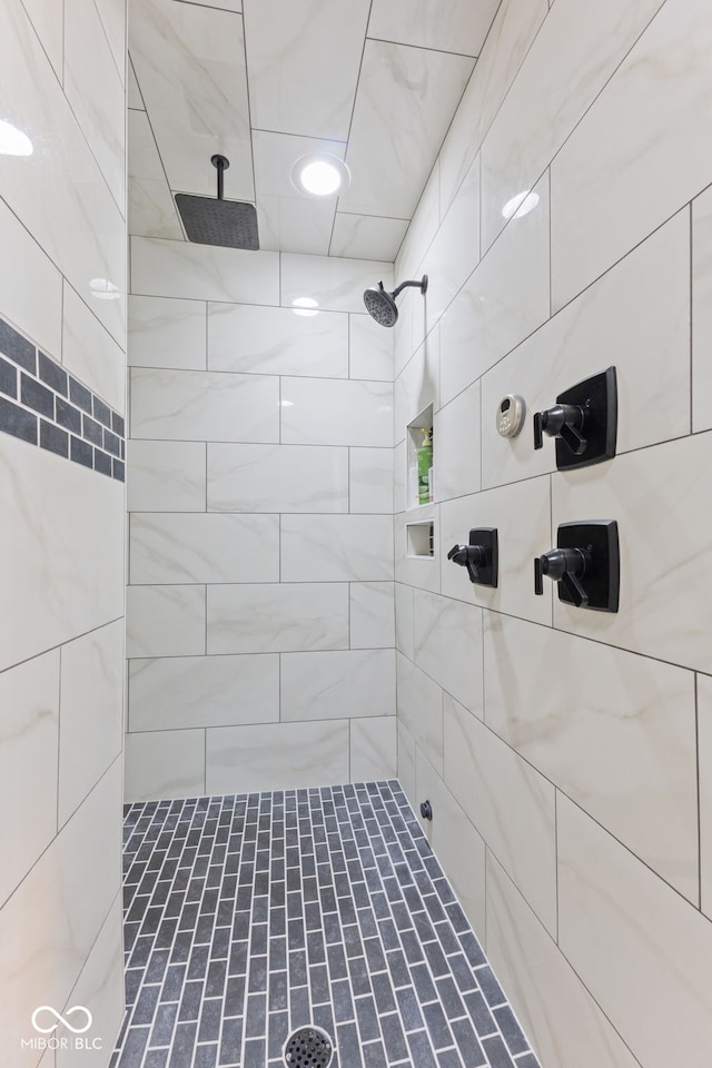 4396 W Eagle Trce, New Palestine, IN 46163 - bathroom with tiled shower