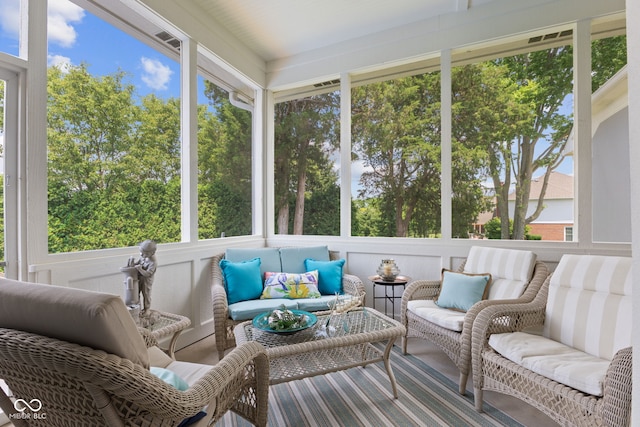4396 W Eagle Trce, New Palestine, IN 46163 - sunroom / solarium featuring an outdoor hangout area