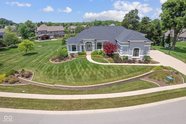 4396 W Eagle Trce, New Palestine, IN 46163 - view of front of home with a front lawn and concrete driveway