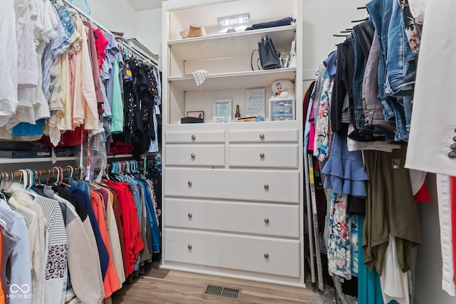4396 W Eagle Trce, New Palestine, IN 46163 - spacious closet with wood finished floors