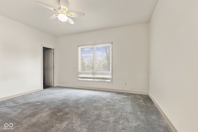 4396 W Eagle Trce, New Palestine, IN 46163 - carpeted spare room with baseboards and ceiling fan