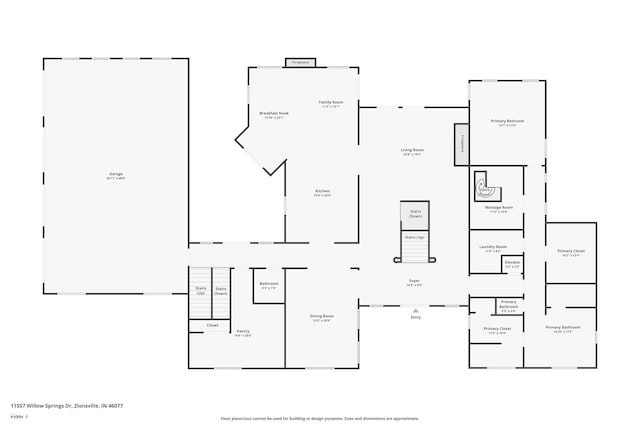 11557 Willow Springs Dr, Zionsville, IN 46077 - view of room layout