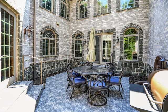 11557 Willow Springs Dr, Zionsville, IN 46077 - view of patio featuring outdoor dining space