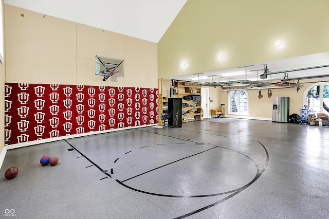 11557 Willow Springs Dr, Zionsville, IN 46077 - view of sport court with basketball hoop