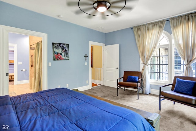 11557 Willow Springs Dr, Zionsville, IN 46077 - bedroom with ensuite bathroom and a ceiling fan