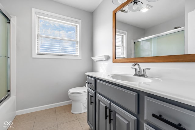 2872 N Prairie Stream Way, Columbus, IN 47203 - bathroom with vanity and tile patterned flooring
