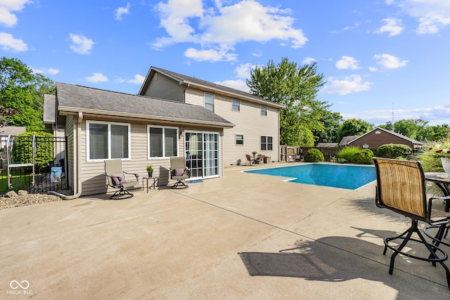 2872 N Prairie Stream Way, Columbus, IN 47203 - view of swimming pool featuring a patio and a fenced backyard