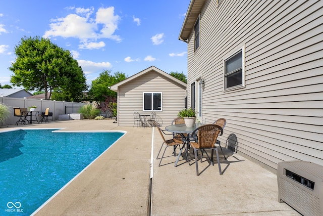 2872 N Prairie Stream Way, Columbus, IN 47203 - view of pool featuring a patio area and outdoor dining space